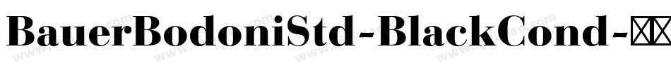 BauerBodoniStd-BlackCond字体转换