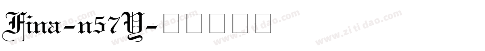 Fina-n57Y字体转换