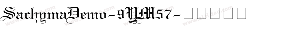 SachymaDemo-9YM57字体转换