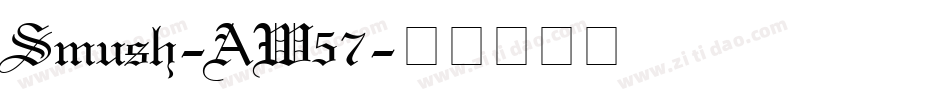 Smush-AW57字体转换