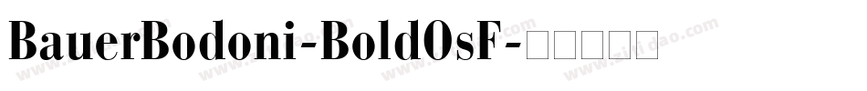 BauerBodoni-BoldOsF字体转换