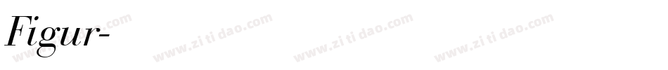 Figur字体转换