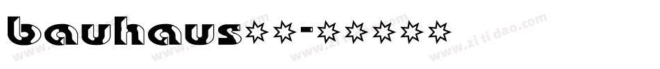 bauhaus字体字体转换