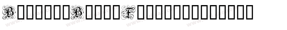 BritishBlockFlourish字体转换