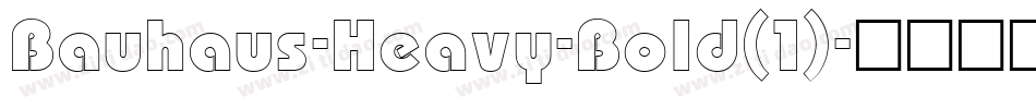 Bauhaus-Heavy-Bold(1)字体转换