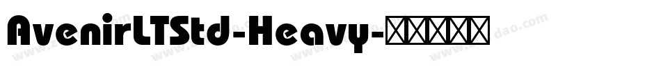 AvenirLTStd-Heavy字体转换