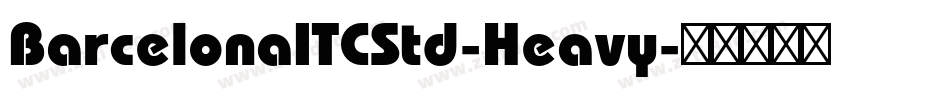BarcelonaITCStd-Heavy字体转换