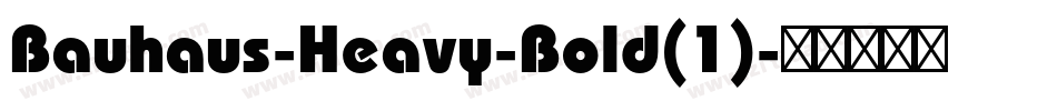 Bauhaus-Heavy-Bold(1)字体转换
