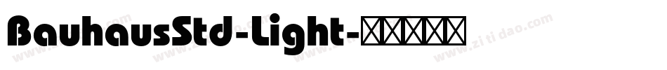 BauhausStd-Light字体转换
