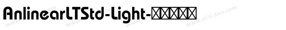 AnlinearLTStd-Light字体转换