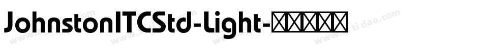 JohnstonITCStd-Light字体转换
