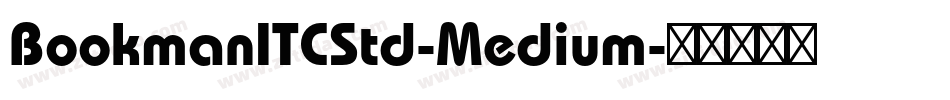 BookmanITCStd-Medium字体转换