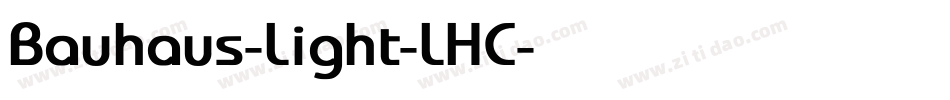 Bauhaus-Light-LHC字体转换