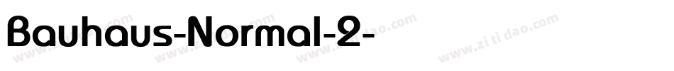 Bauhaus-Normal-2字体转换