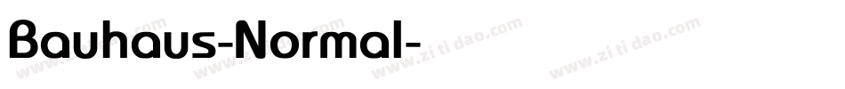 Bauhaus-Normal字体转换