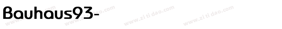 Bauhaus93字体转换