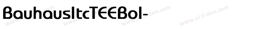 BauhausItcTEEBol字体转换