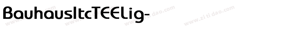 BauhausItcTEELig字体转换