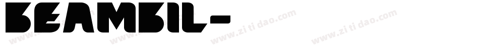 beambil字体转换
