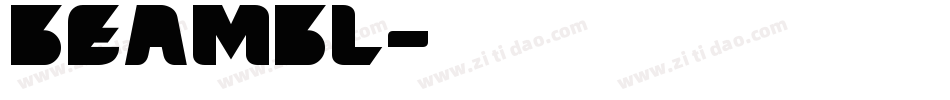 beambl字体转换