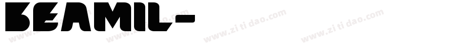 beamil字体转换