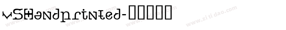 vSHandprinted字体转换