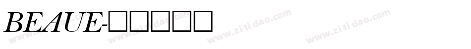BEAUE字体转换
