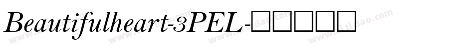 Beautifulheart-3PEL字体转换