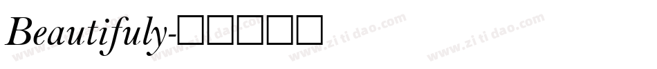 Beautifuly字体转换