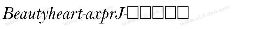 Beautyheart-axprJ字体转换