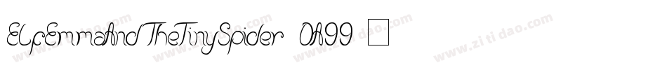 ElfEmmaAndTheTinySpider-DA99字体转换