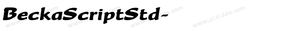 BeckaScriptStd字体转换