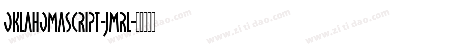 OklahomaScript-jMRl字体转换