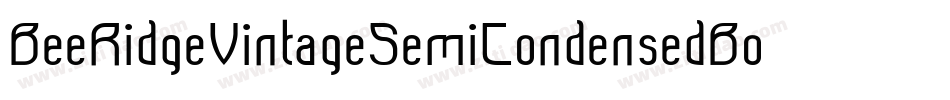 BeeRidgeVintageSemiCondensedBold-vyWD字体转换