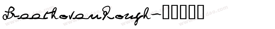 BeethovenRough字体转换