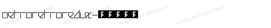 MetroRetroRedux字体转换