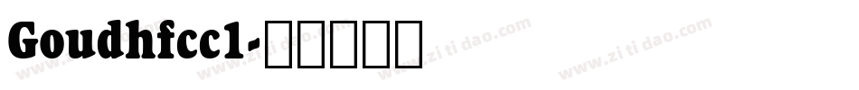 Goudhfcc1字体转换