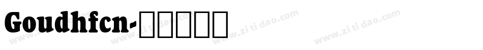 Goudhfcn字体转换