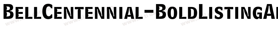 BellCentennial-BoldListingAlt字体转换