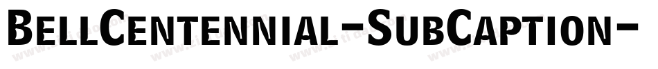 BellCentennial-SubCaption字体转换