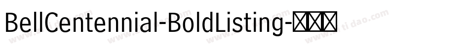 BellCentennial-BoldListing字体转换