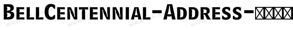 BellCentennial-Address字体转换