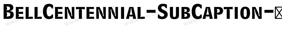 BellCentennial-SubCaption字体转换