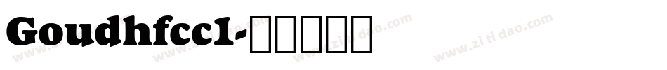 Goudhfcc1字体转换