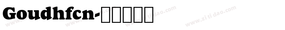 Goudhfcn字体转换