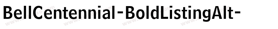 BellCentennial-BoldListingAlt字体转换