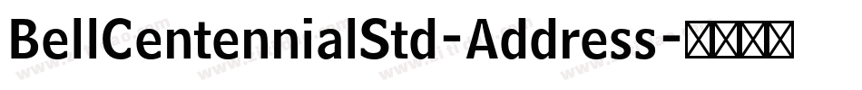 BellCentennialStd-Address字体转换