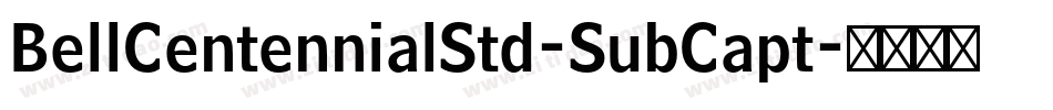 BellCentennialStd-SubCapt字体转换