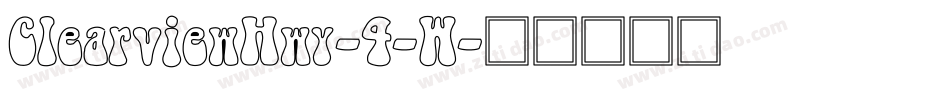 ClearviewHwy-4-W字体转换