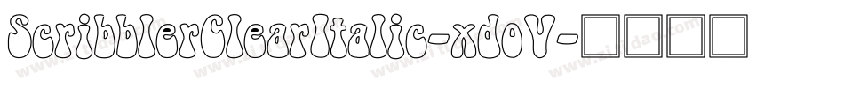 ScribblerClearItalic-xdoV字体转换